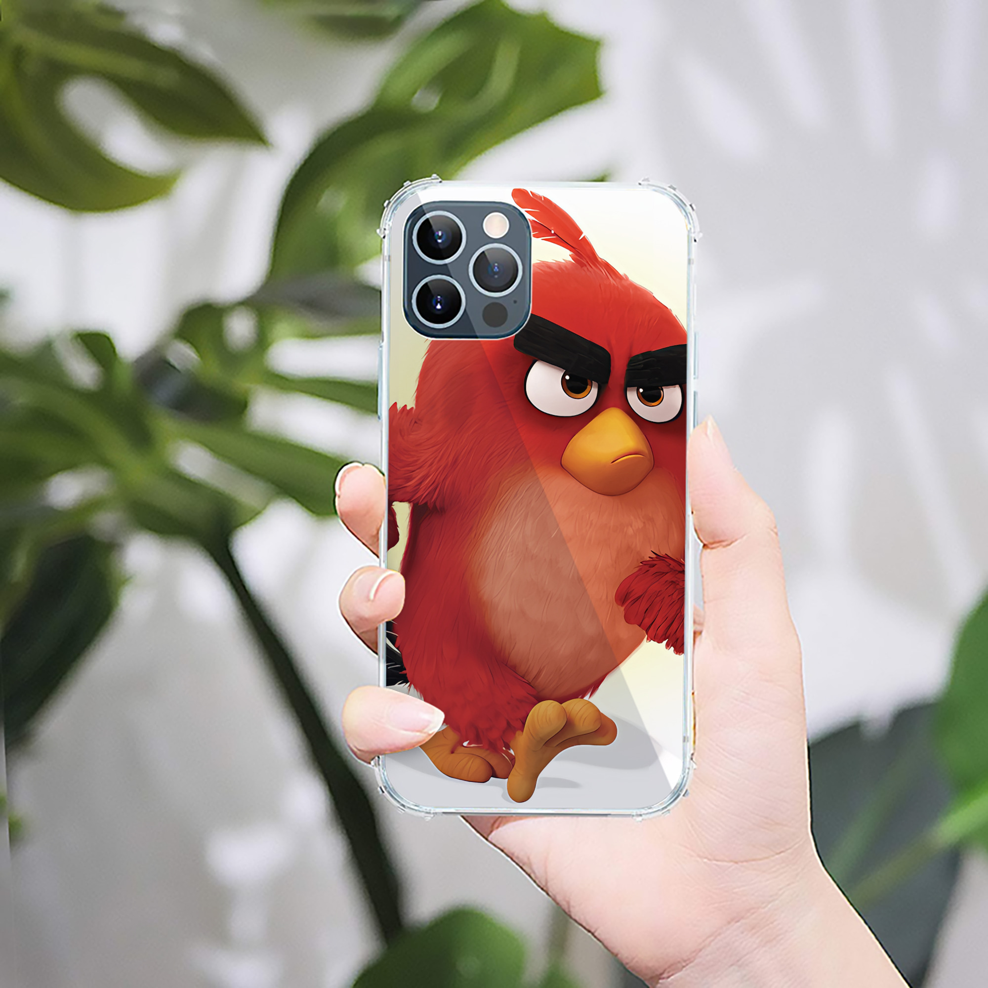 （画像用） Angry Birds アングリーバード 【iPhone 12シリーズ対応】透明スマホケース（クリアソフトケース）